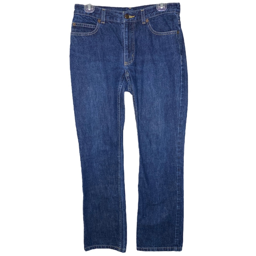 The Limited Mid Rise Medium Dark Wash Straight Leg Jeans Size 6